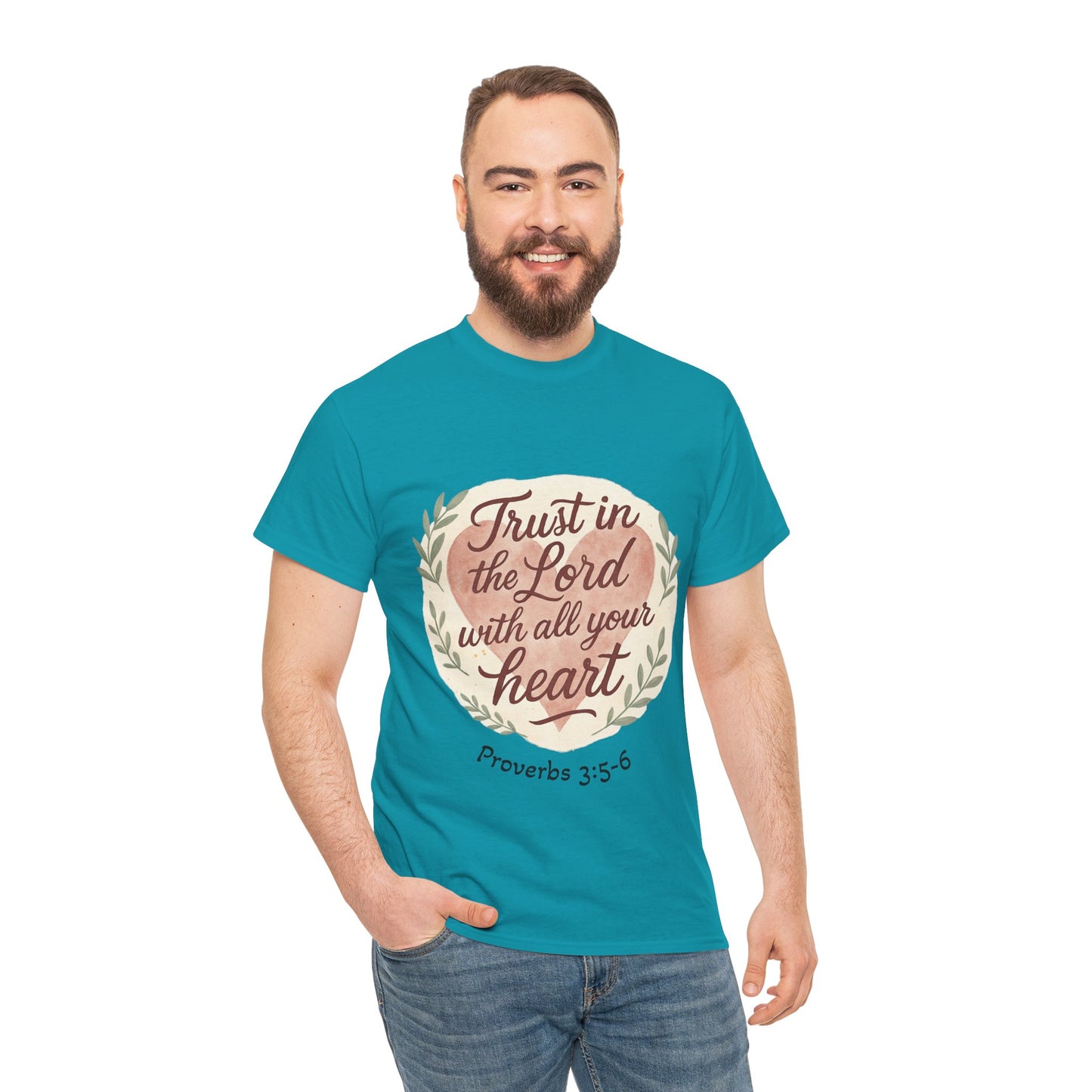 Inspirational Christian Tee – Trust in the Lord with All Your Heart