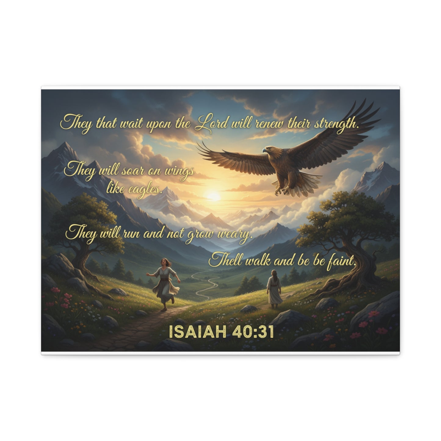 Isaiah 40:31 - Wall Art Canvas Print