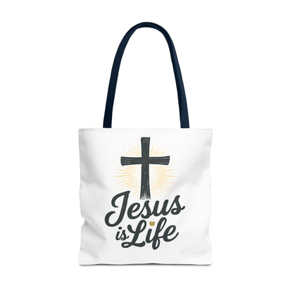 Inspirational Jesus Tote Bag - Faith-Based Carry All