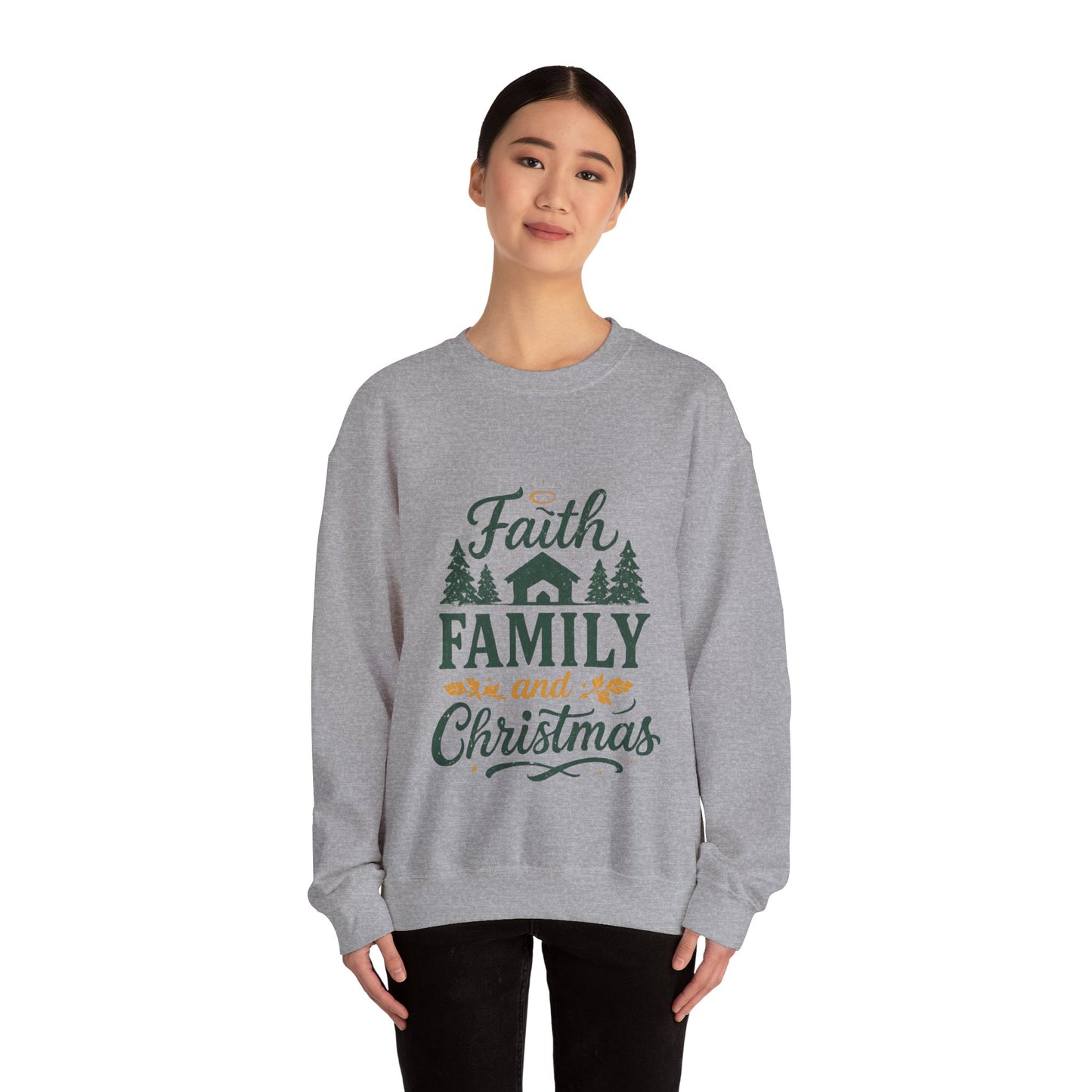 Faith Family Christmas Sweatshirt