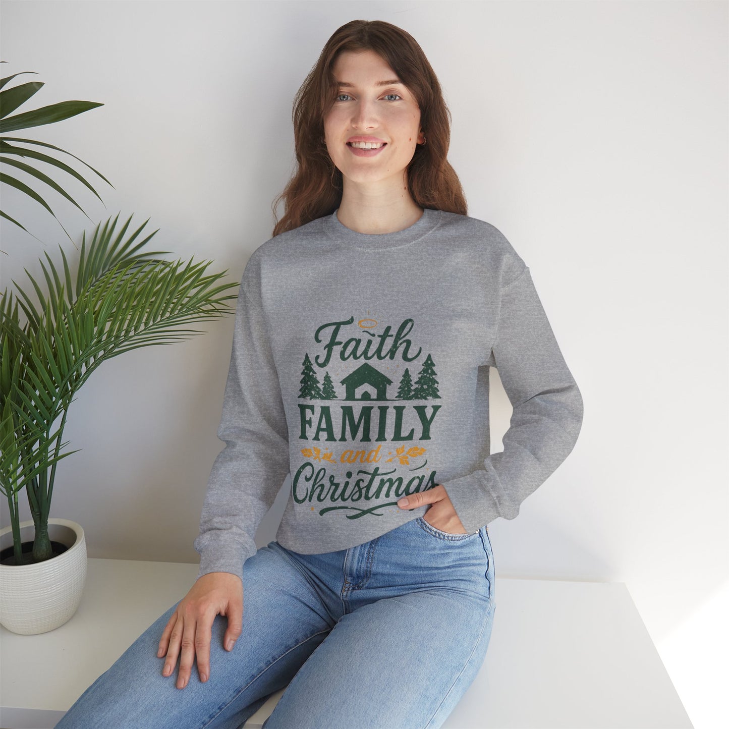 Faith Family Christmas Sweatshirt