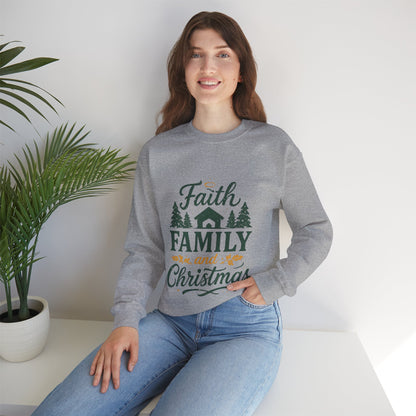 Faith Family Christmas Sweatshirt