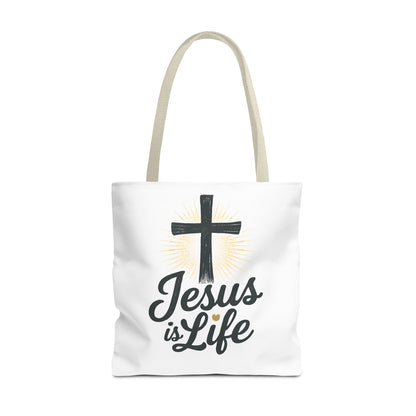 Inspirational Jesus Tote Bag - Faith-Based Carry All