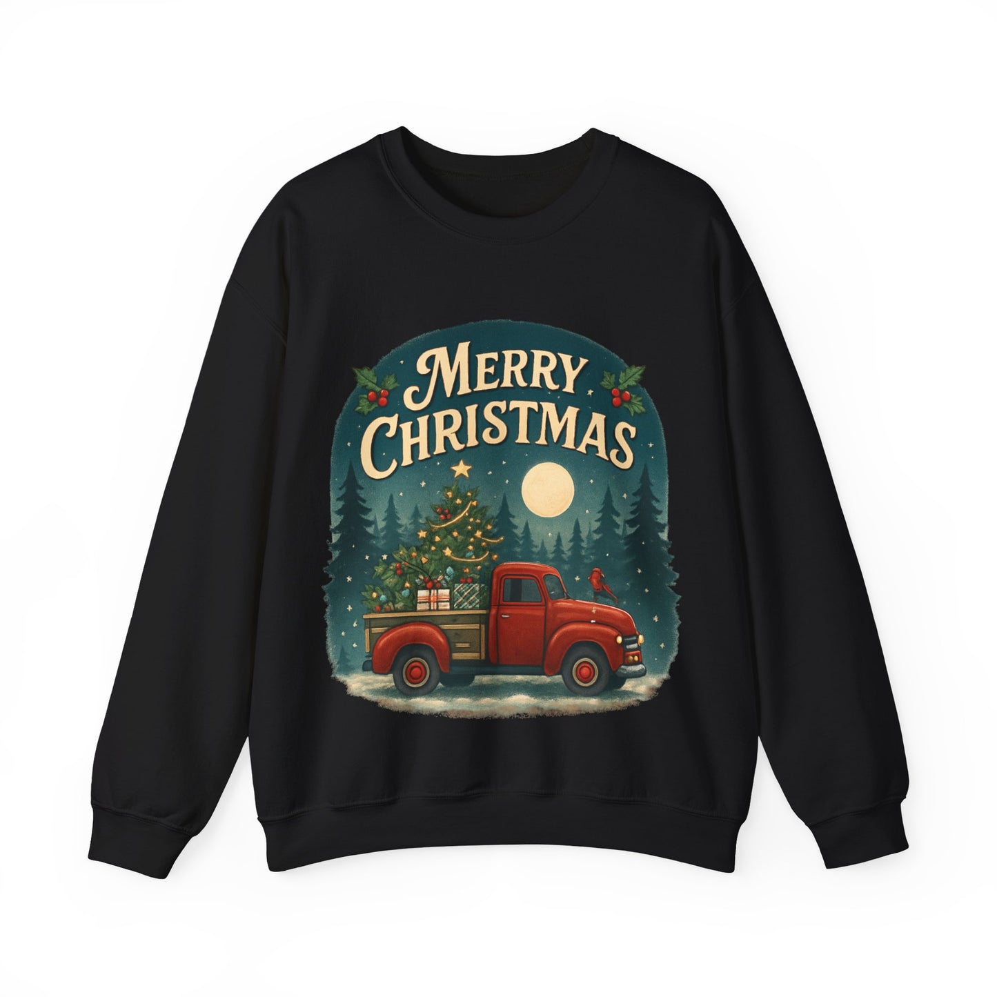 Merry Christmas Truck Sweatshirt