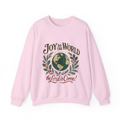 "Joy to the World, the Lord is Come" - Unisex Heavy Blend™ Crewneck Sweatshirt