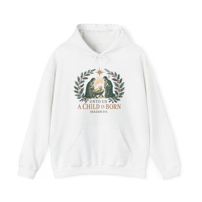 "For Unto us a Child is Born" - Christmas Hoodie, Cozy Unisex Sweatshirt for Holiday Celebrations, Gift for Him/Her, Faith-Inspired [...]