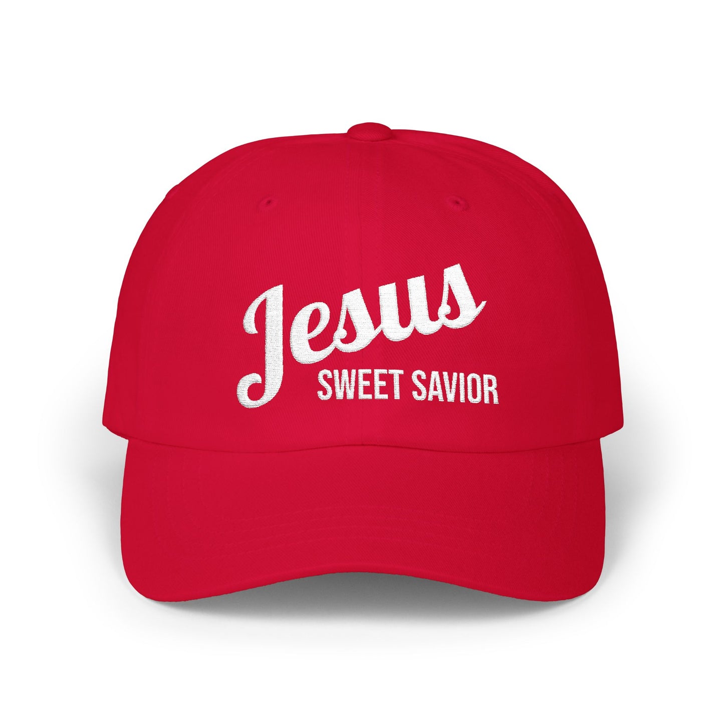 "Jesus Sweet Savior" - Faith-Inspired Classic Dad Cap Gift for Dads, Casual Wear, Summer Outings, Spiritual Gifts