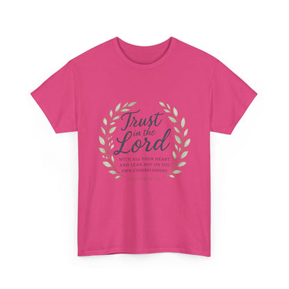 " Trust in the Lord" - Faith-Inspired Unisex Tee - Comfortable Cotton Shirt, Everyday Wear