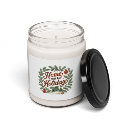 "Home for the Holidays" Scented Soy Candle, Cozy Gift, Holiday Decor, Aromatherapy, Family Gathering