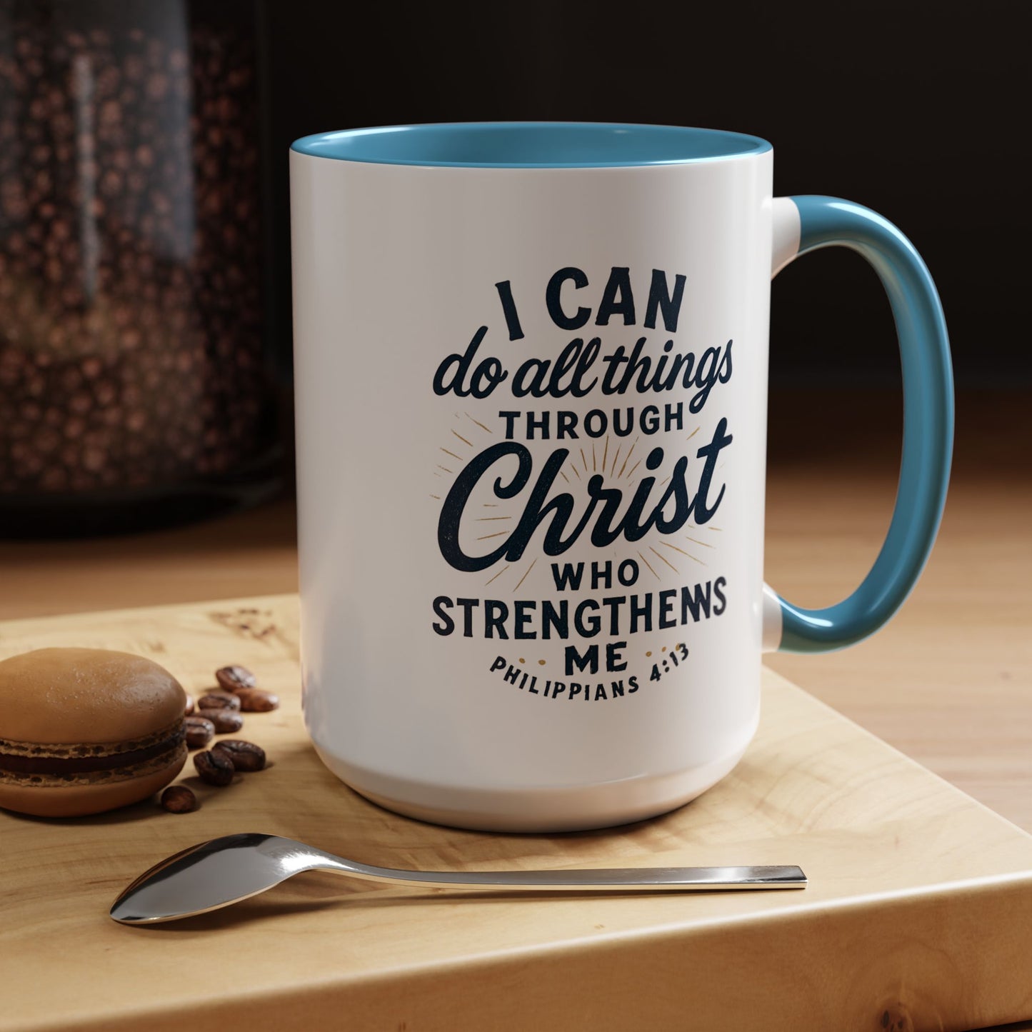 "I Can Do All Things Through Christ" - Inspirational Christian Coffee Mug