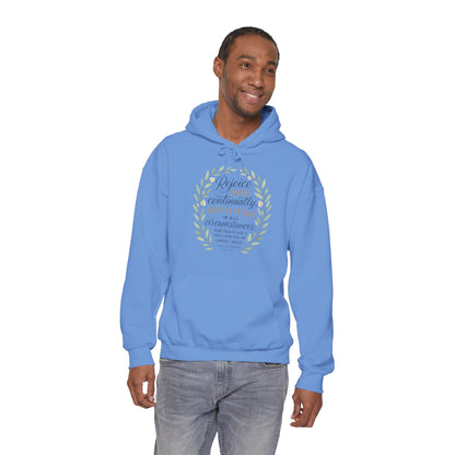 Rejoice, Pray, Give Thanks - Christian Inspirational Hoodie - Unisex Heavy Blend™