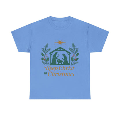 Keep Christ in Christmas Unisex Heavy Cotton Tee
