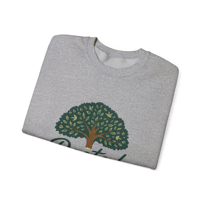 "Rooted in Christ" - Faith-Inspired Crewneck Sweatshirt - Cozy Gift for Christians, Perfect for Church