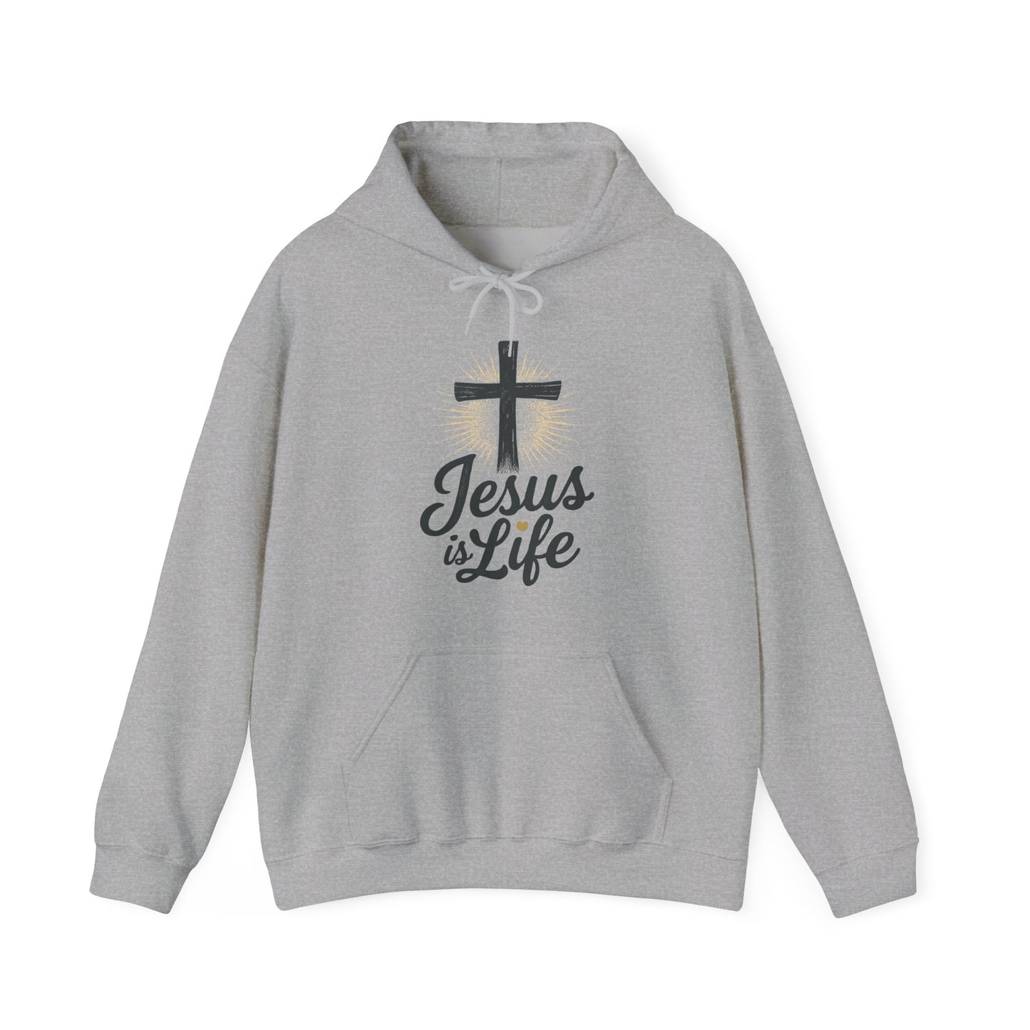 Jesus is Life" - Unisex Hoody - Comfortable & Inspirational Sweatshirt