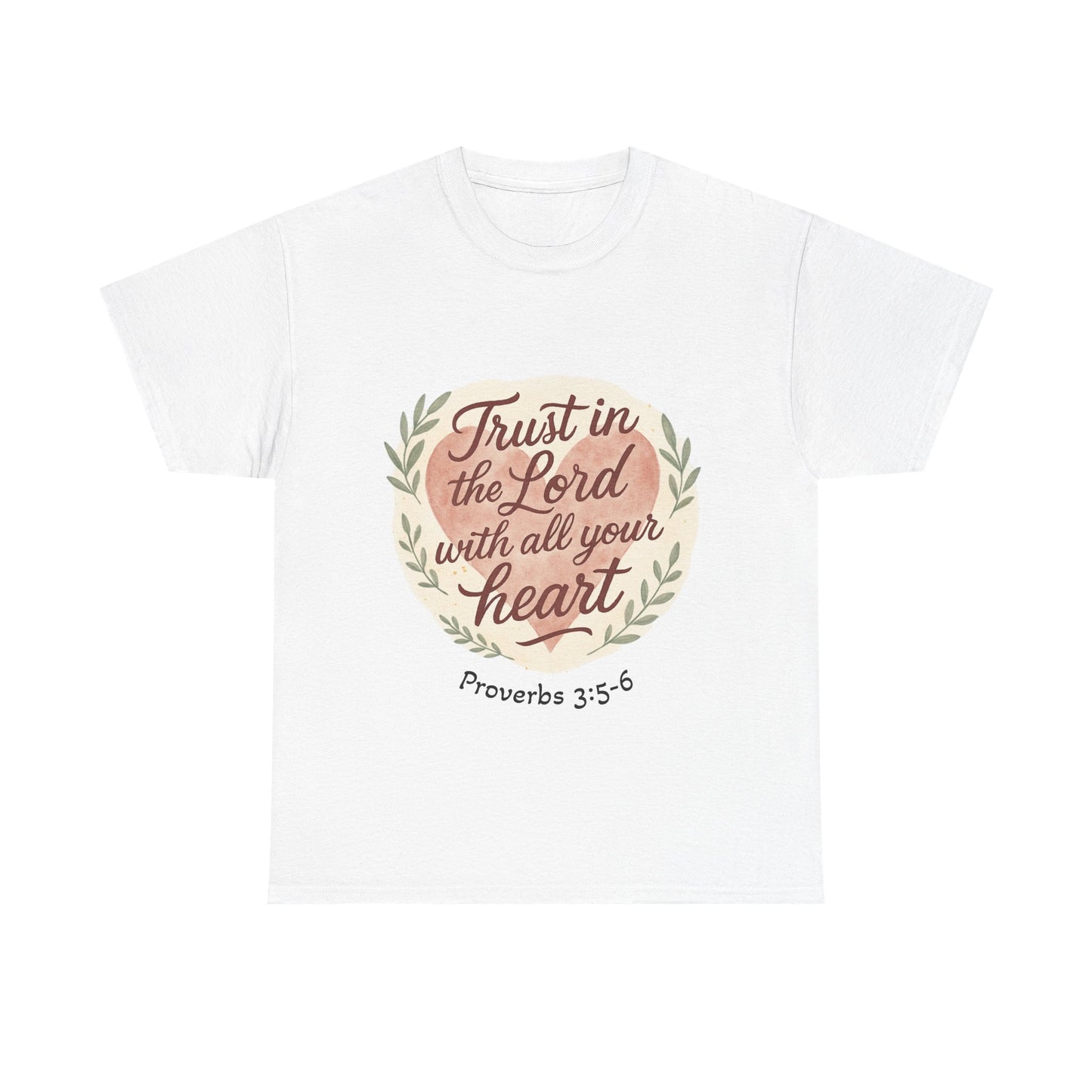 Inspirational Christian Tee – Trust in the Lord with All Your Heart