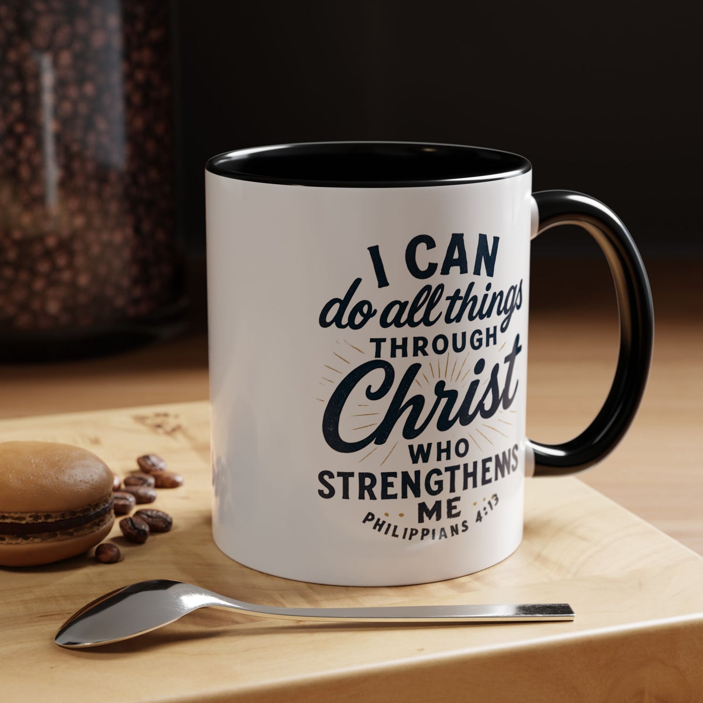 "I Can Do All Things Through Christ" - Inspirational Christian Coffee Mug