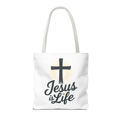 Inspirational Jesus Tote Bag - Faith-Based Carry All