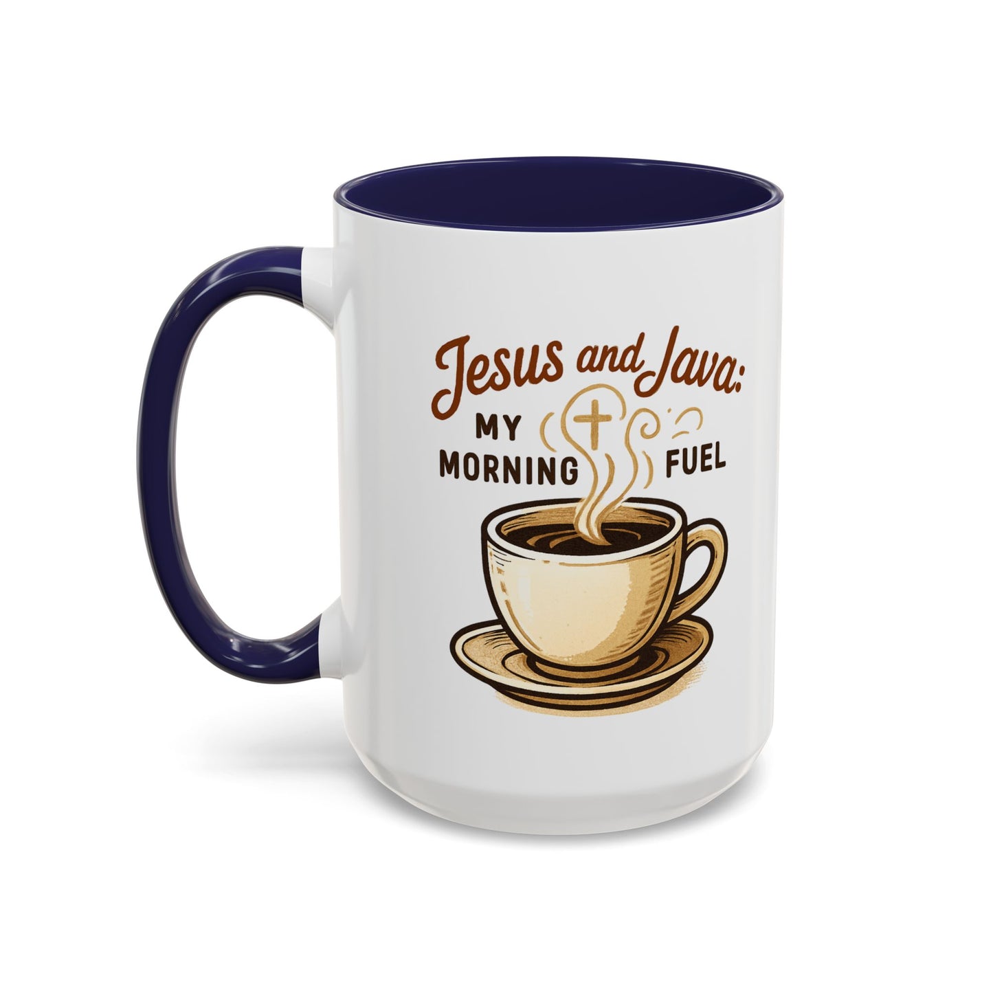 Faith & Coffee Mug: "Jesus and Java" Morning Fuel, Thank You Gift, Christian Coffee Lovers, Religious Kitchen Decor, Inspirational Drinkware