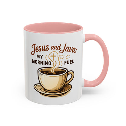 Faith & Coffee Mug: "Jesus and Java" Morning Fuel, Thank You Gift, Christian Coffee Lovers, Religious Kitchen Decor, Inspirational Drinkware