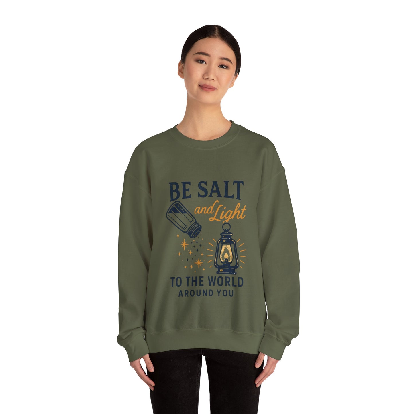 "Be Salt and Light to the World" - Unisex Heavy Blend™ Crewneck Sweatshirt