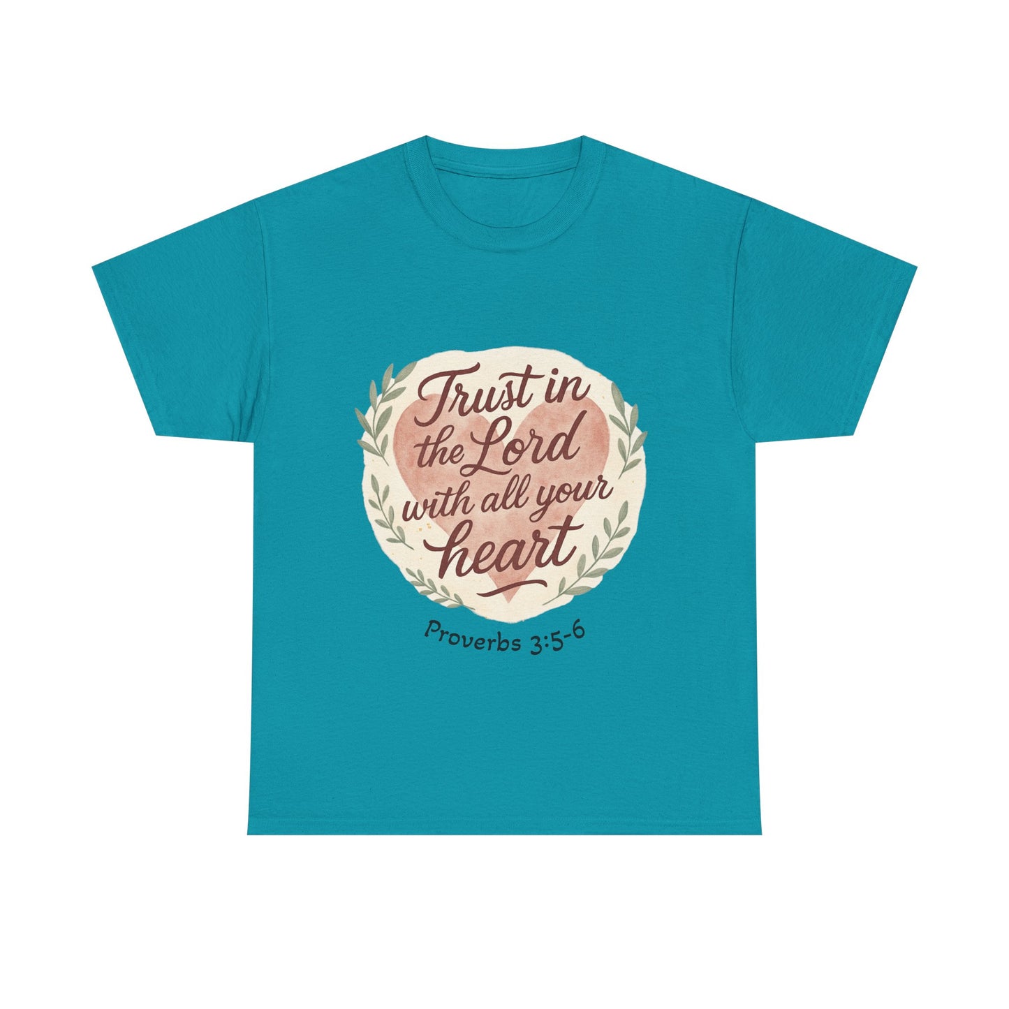 Inspirational Christian Tee – Trust in the Lord with All Your Heart