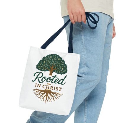 Rooted in Christ Tote Bag - Inspirational Gift for Faith Lovers, Christian Tote, Eco-Friendly Carryall, Stylish Church Accessory, [...]