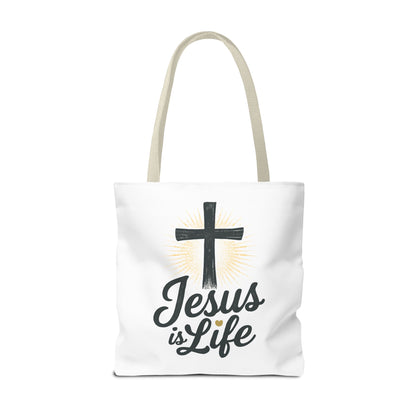 Inspirational Jesus Tote Bag - Faith-Based Carry All