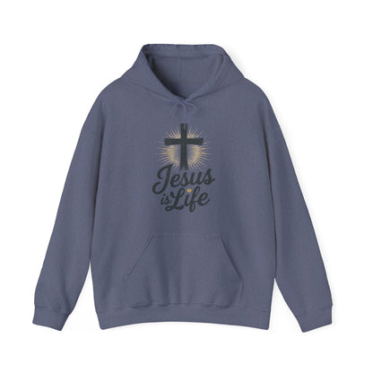 Jesus is Life" - Unisex Hoody - Comfortable & Inspirational Sweatshirt