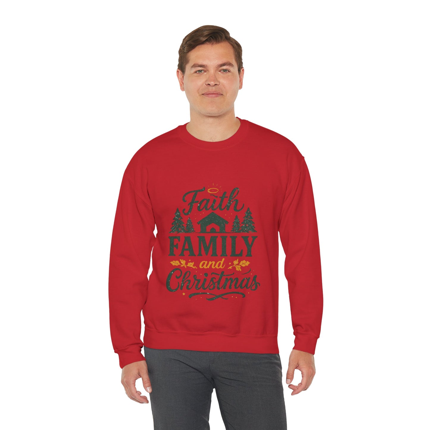 Faith Family Christmas Sweatshirt