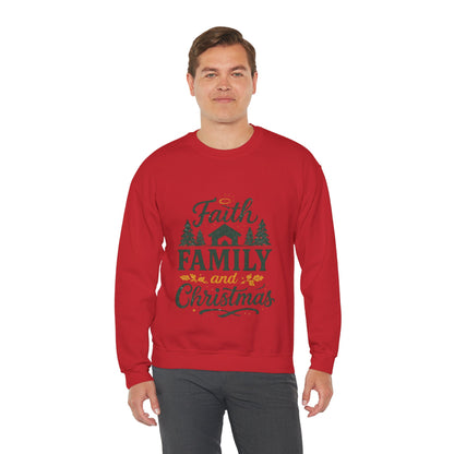Faith Family Christmas Sweatshirt