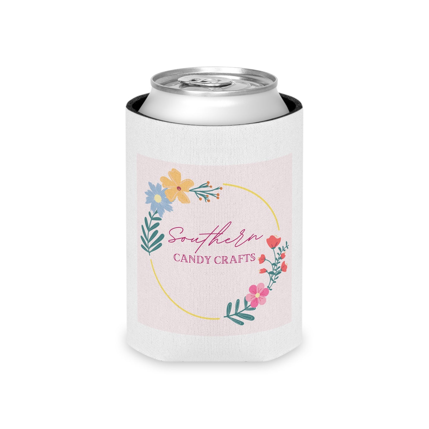 Southern Candy Crafts Floral Can Cooler