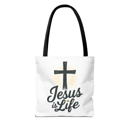 Inspirational Jesus Tote Bag - Faith-Based Carry All