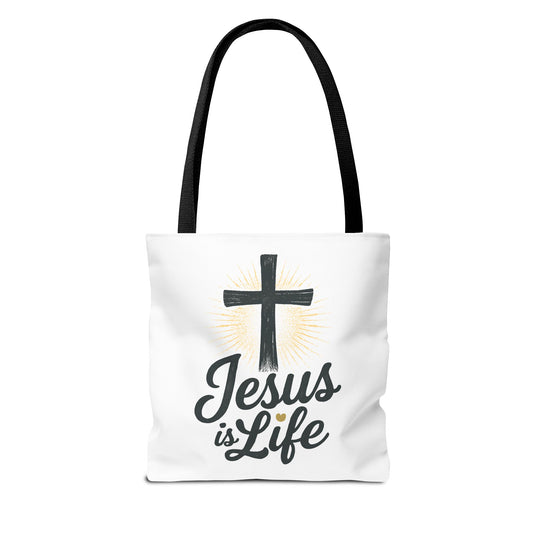 Inspirational Jesus Tote Bag - Faith-Based Carry All