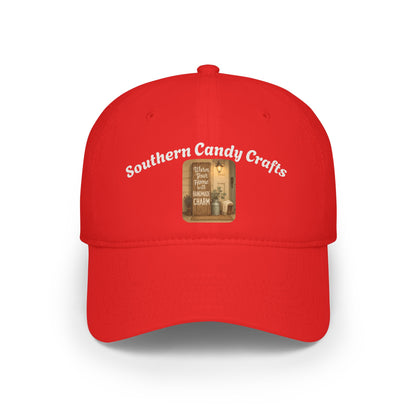 Southern Candy Crafts Low Profile Baseball Cap, Casual Hat, Gift for Candy Lovers, Everyday Style, Outdoor Accessory