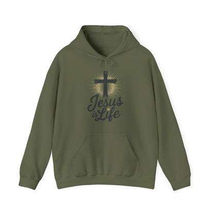 Jesus is Life" - Unisex Hoody - Comfortable & Inspirational Sweatshirt