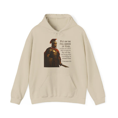 "Put on the full armor of God" - Christian Hoodie - Unisex Sweatshirt