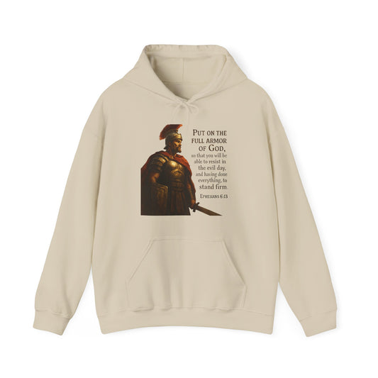 "Put on the full armor of God" - Christian Hoodie - Unisex Sweatshirt