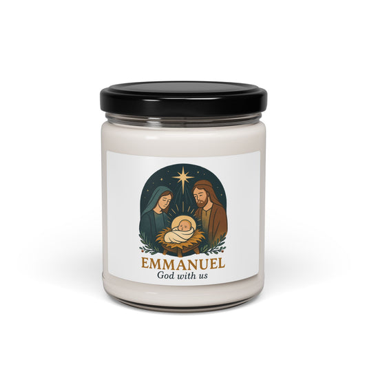 Emmanuel Scented Soy Candle - 9oz | Cozy Holiday Aroma
