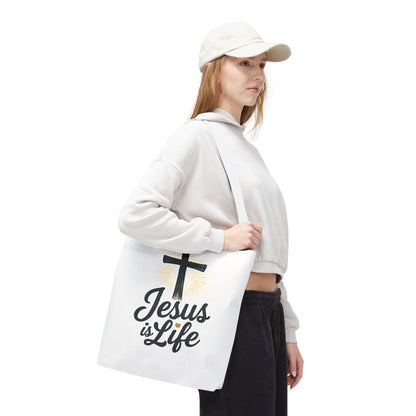 Inspirational Jesus Tote Bag - Faith-Based Carry All