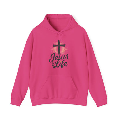 Jesus is Life" - Unisex Hoody - Comfortable & Inspirational Sweatshirt