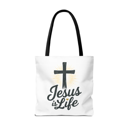 Inspirational Jesus Tote Bag - Faith-Based Carry All