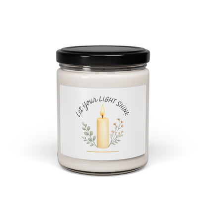 "Let Your Light Shine" Aromatherapy Candle, Relaxation Gift, Hand-Poured Soy Candle, Home Decor