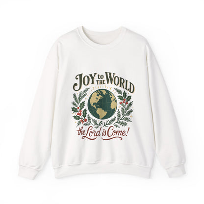 "Joy to the World, the Lord is Come" - Unisex Heavy Blend™ Crewneck Sweatshirt