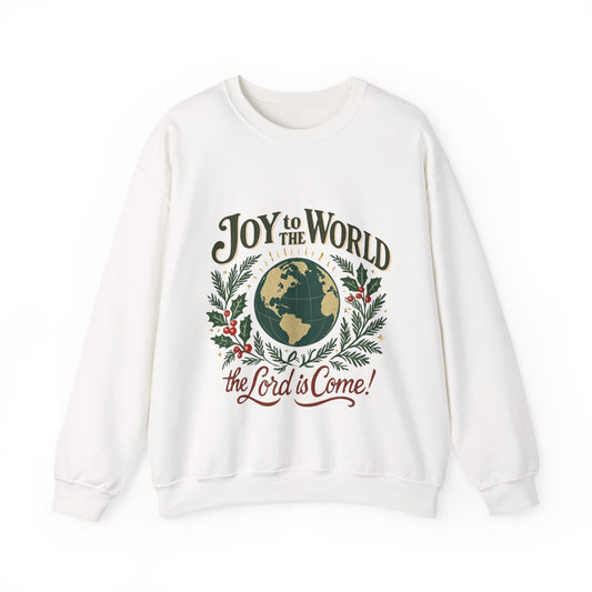 "Joy to the World, the Lord is Come" - Unisex Heavy Blend™ Crewneck Sweatshirt