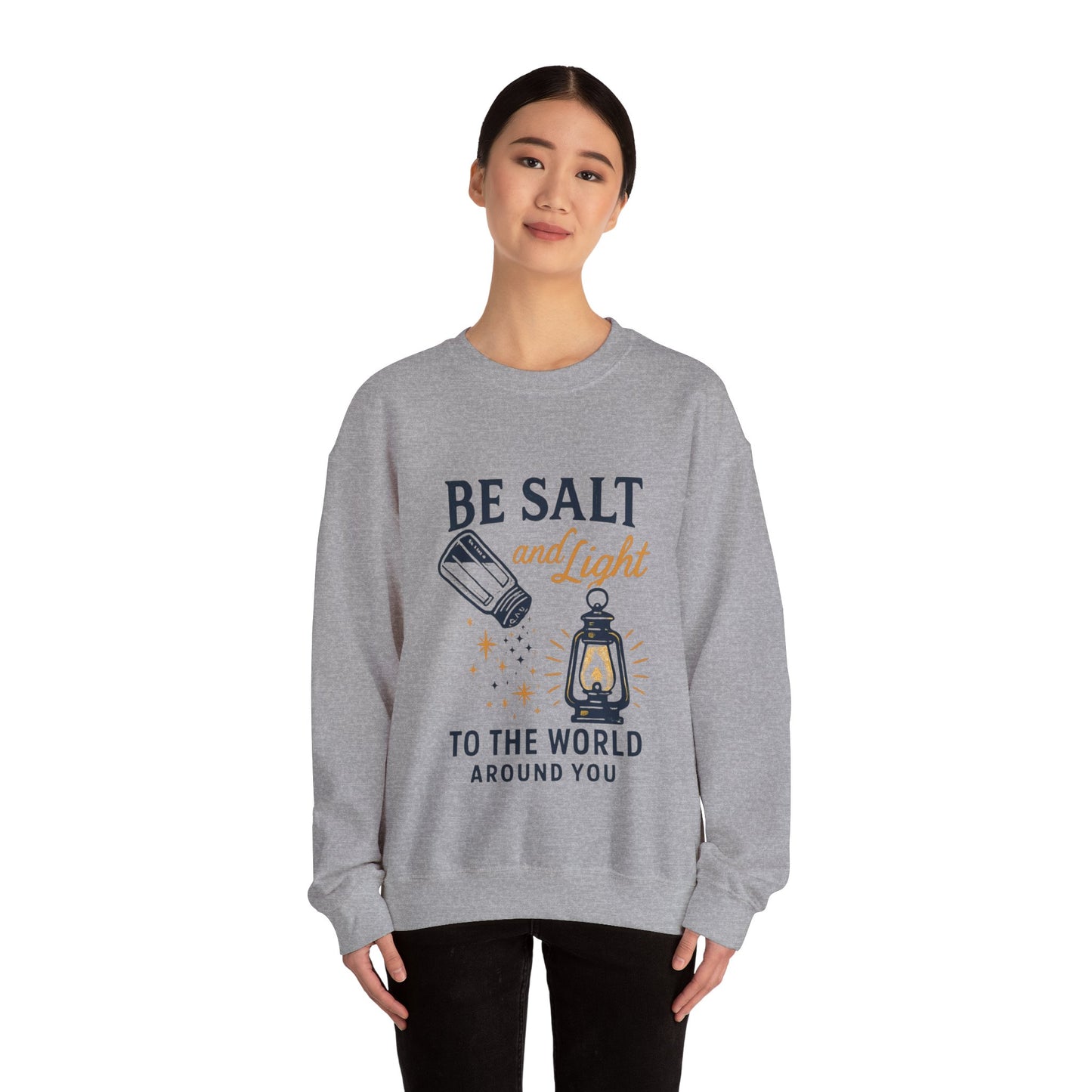 "Be Salt and Light to the World" - Unisex Heavy Blend™ Crewneck Sweatshirt