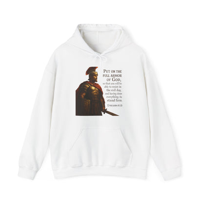 "Put on the full armor of God" - Christian Hoodie - Unisex Sweatshirt