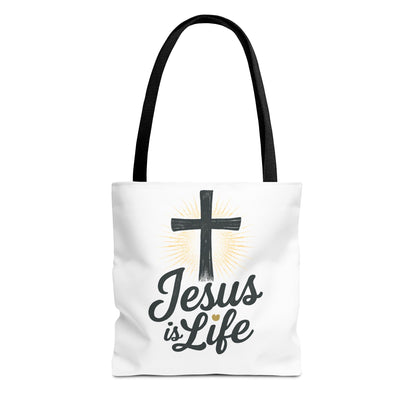 Inspirational Jesus Tote Bag - Faith-Based Carry All