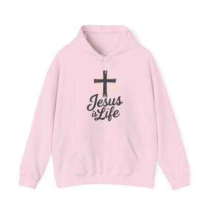 Jesus is Life" - Unisex Hoody - Comfortable & Inspirational Sweatshirt