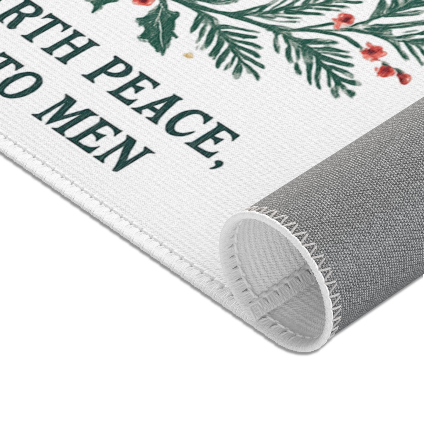 Christmas Area Rug, Holiday Home Decor, Nativity Scene Rug, Festive Floor Mat, Seasonal Decorations, Gift for Him/Her