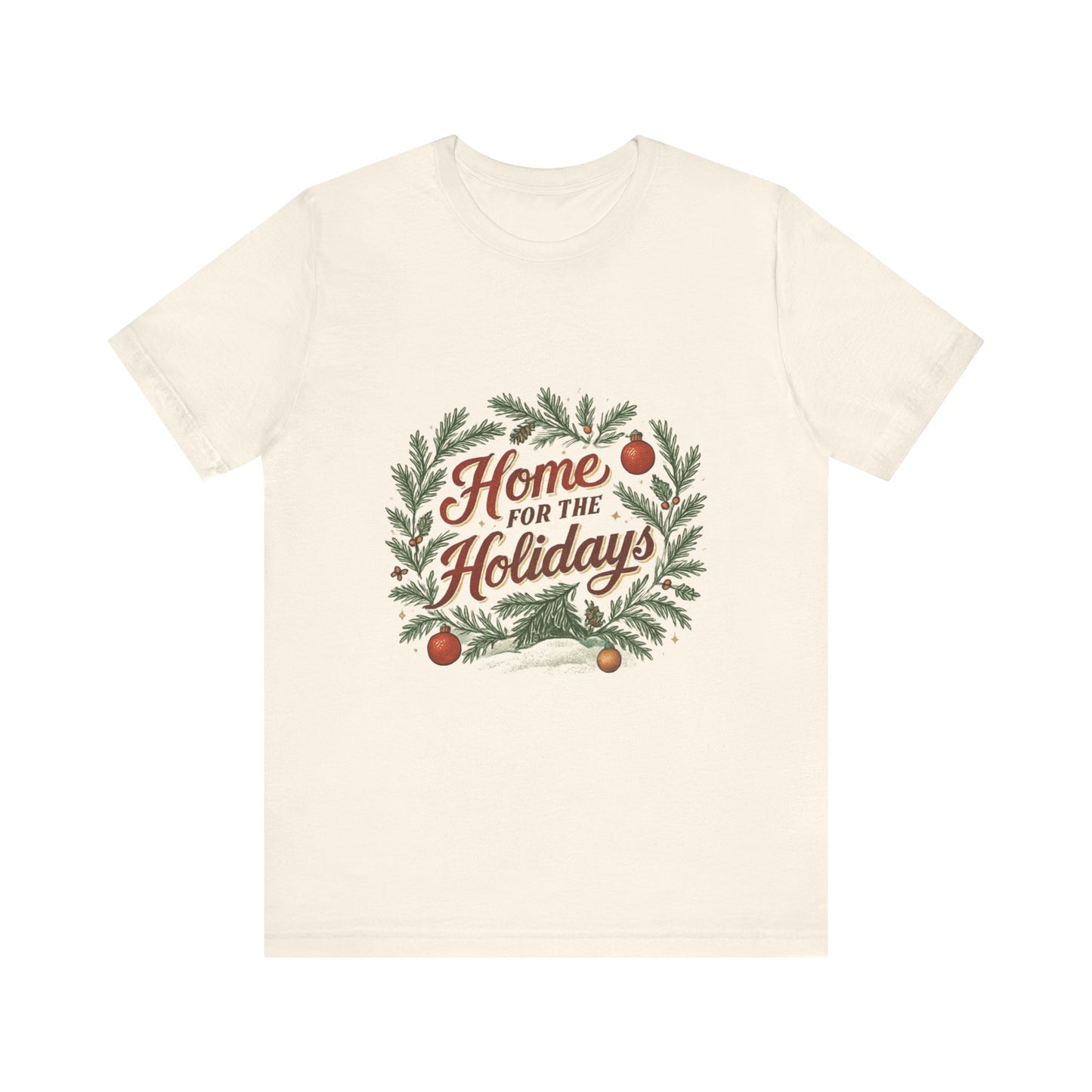 "Home for the Holidays" Unisex Jersey Short Sleeve Tee